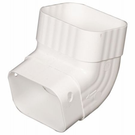 AMERIMAX HOME PRODUCTS 2x3 White A Front Elbow M0627